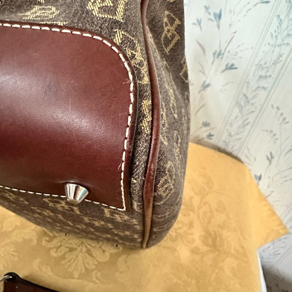 Dooney & Bourke Brown Satchel with Monogram Design - Picture 9 of 16